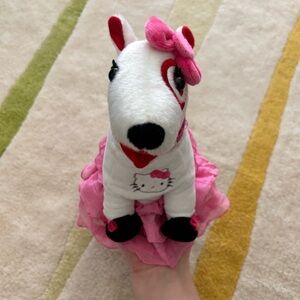 Hello Kitty Sanrio & Target Dog Bullseye Stuffed Animal Plush